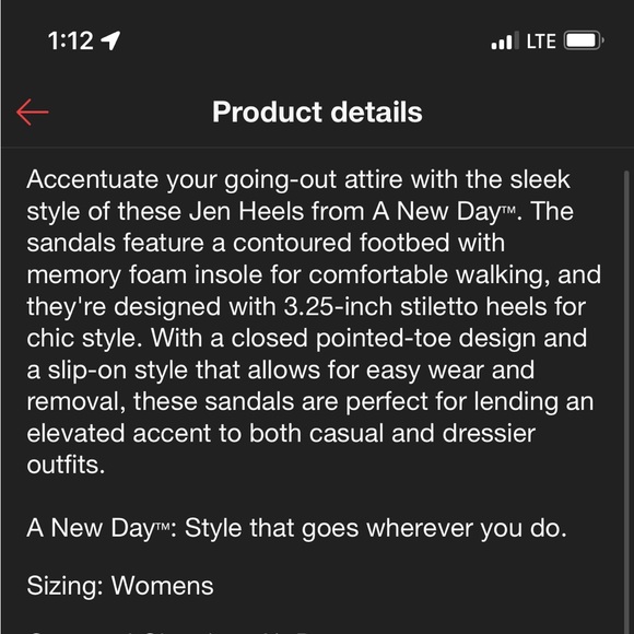 Women's Slip-On Wide Width Jen Pumps - A New Day Black 8 Wide - Picture 5 of 6